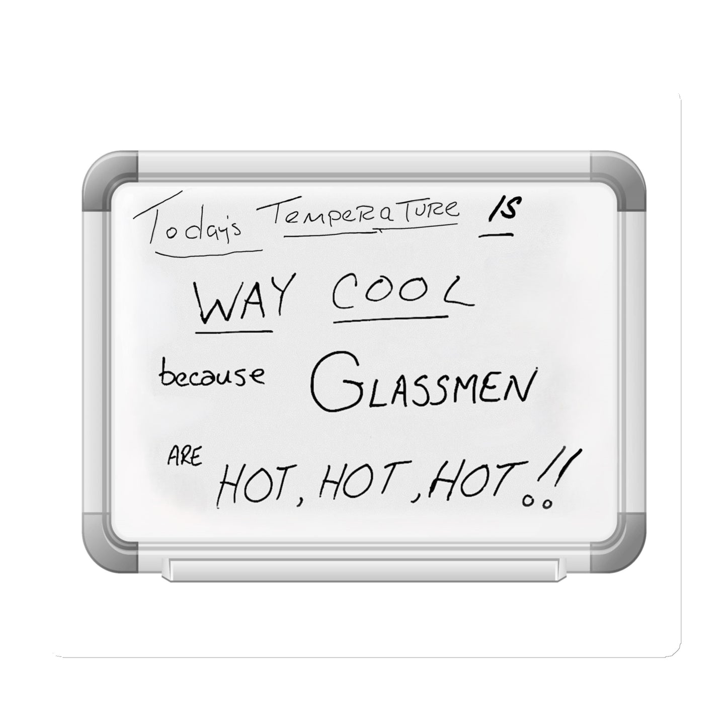 Glassmen are Hot Hot Hot! Magnet