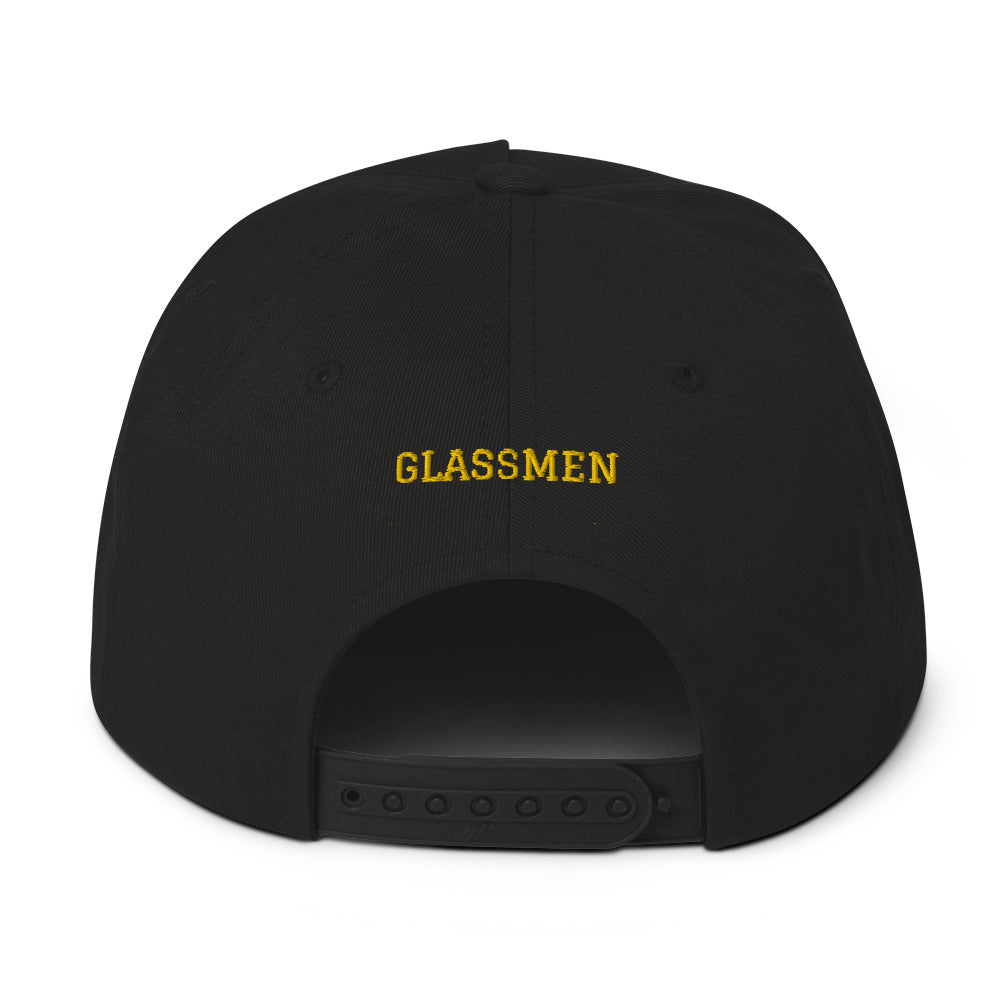 GMen Shield Flat Bill Cap - Black or White - Alumni Option