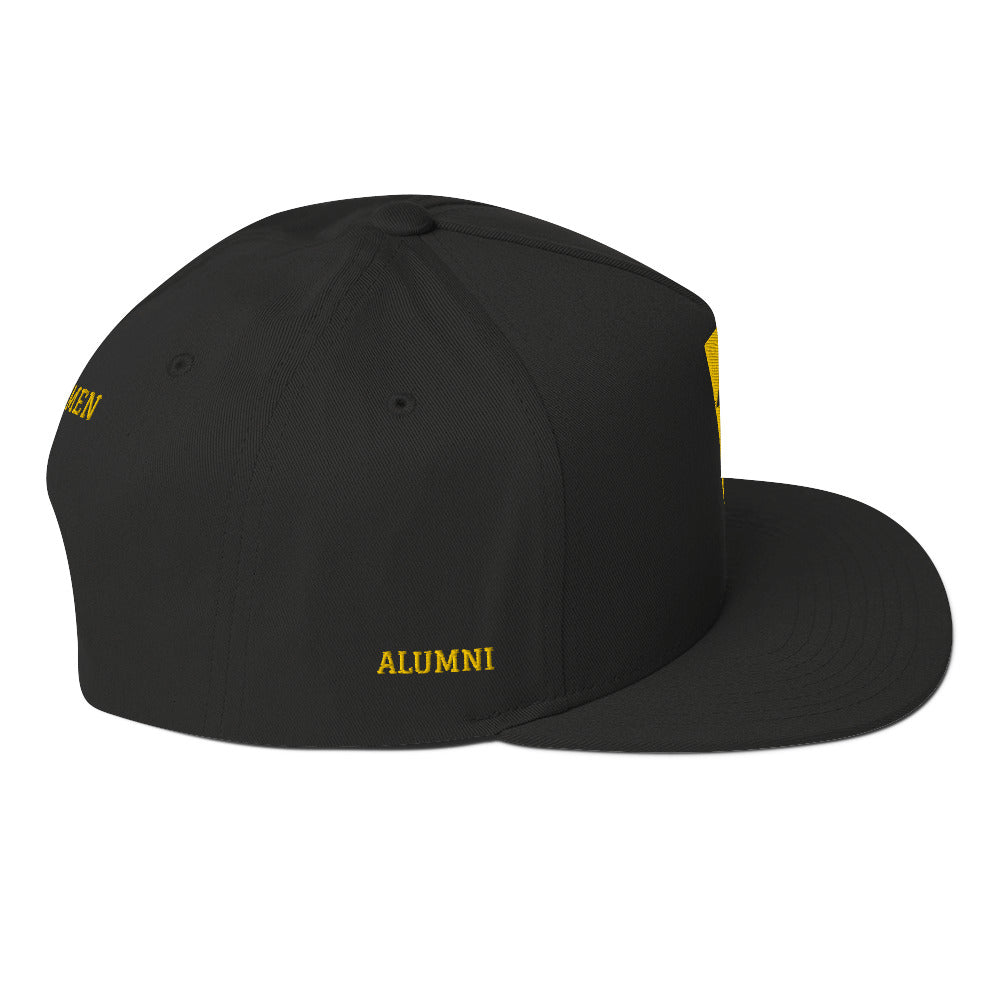 GMen Shield Flat Bill Cap - Black or White - Alumni Option