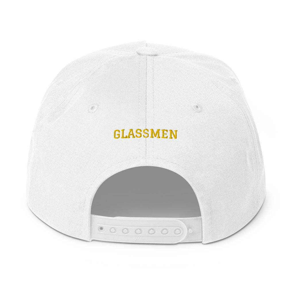 GMen Shield Flat Bill Cap - Black or White - Alumni Option