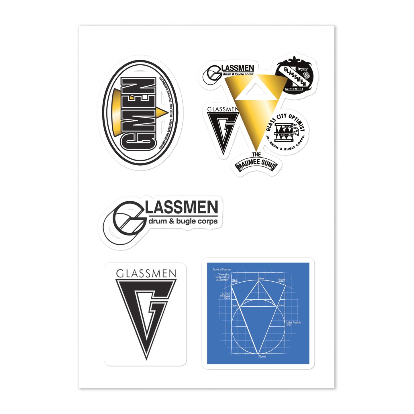 Glassmen Sticker Sheet 2