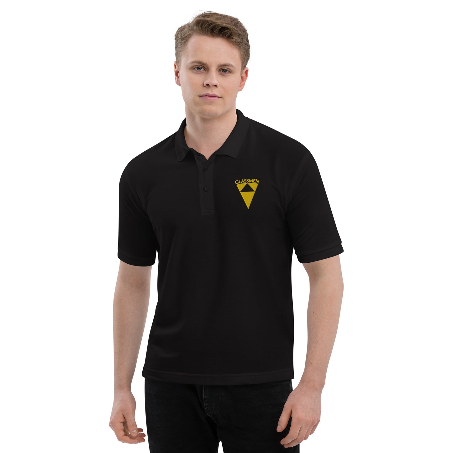 Shield Glassmen Logo Polo - Black