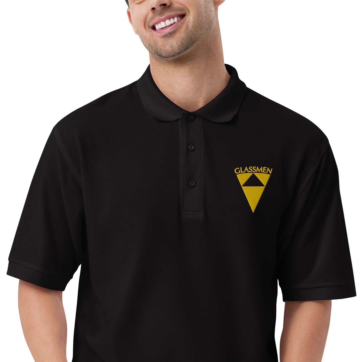 Shield Glassmen Logo Polo - Black