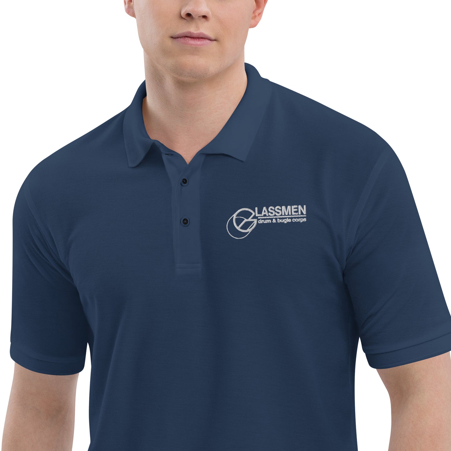 Retro Glassmen Logo Polo - Navy